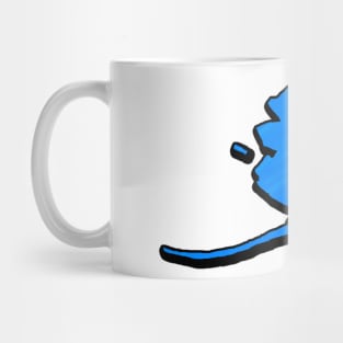 Bright Blue Alaska Outline Mug